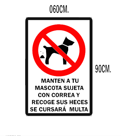 Señalética mascota